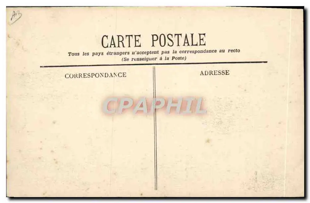 Große Luftschiffwoche — Tellier-Monoplan — F.F. Paris - Rückseite