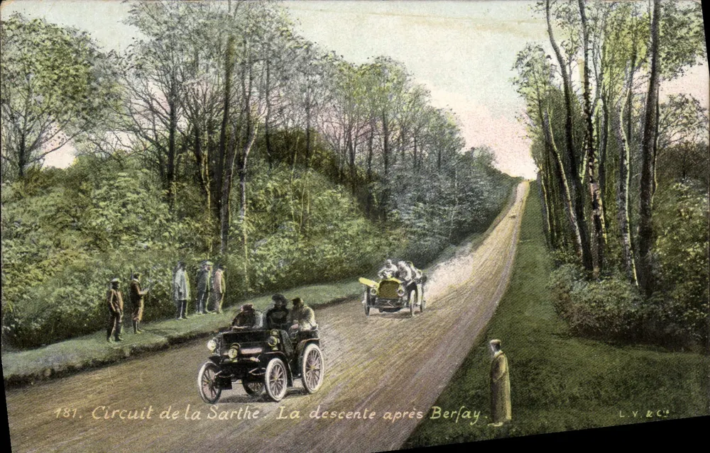 Circuit de la Sarthe — Die Abfahrt nach Berfay — L.V. & Cie, n°181 - Vorderseite