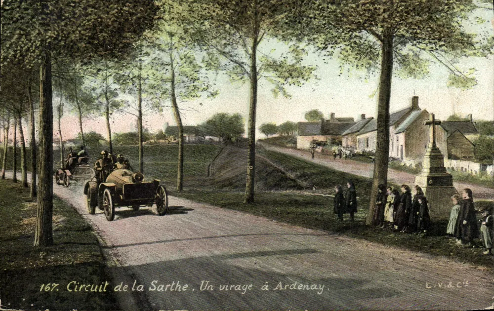 Sarthe-Rennstrecke — Eine Kurve in Ardenay — L.V.&Cie - Vorderseite