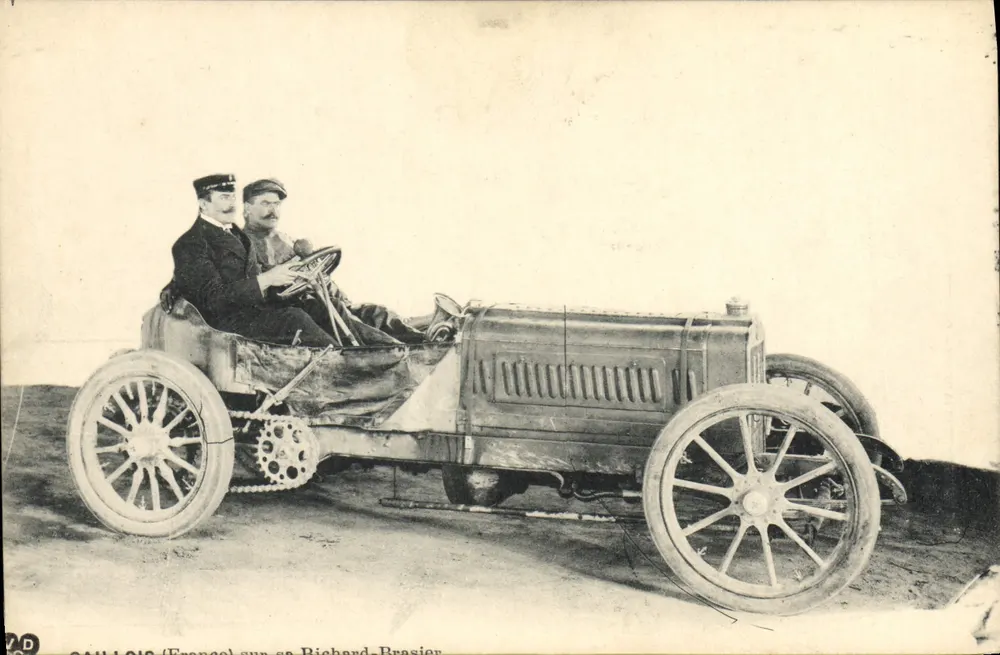 Caillol 1912 (Frankreich) auf seinem Richard-Brasier — Phototypische Druckerei von Havanna - Vorderseite