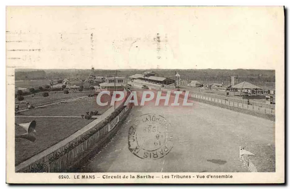 Le Mans – Sarthe-Rennstrecke – Die Tribünen – Allgemeiner Blick - Vorderseite