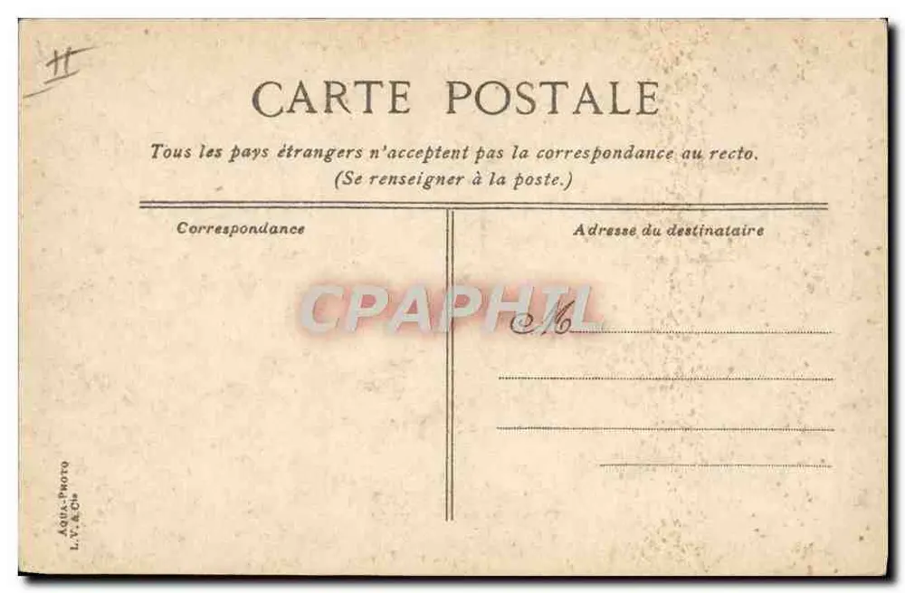 Antike Ansichtskarte Circuit der Sarthe — Durch Bouloire — Verlag L.V.&C. Nr. 173 - Rückseite