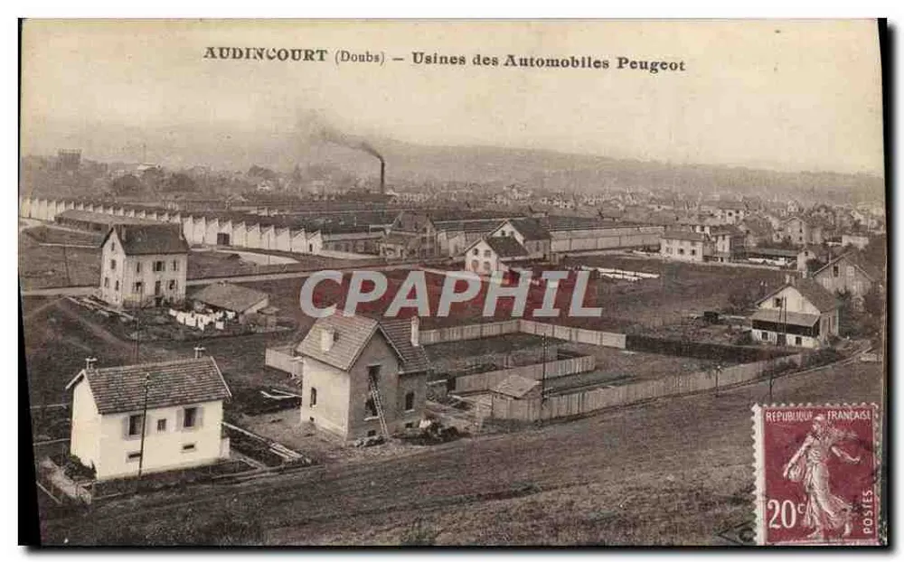 Audincourt (Doubs) — Automobilwerke Peugeot - Vorderseite