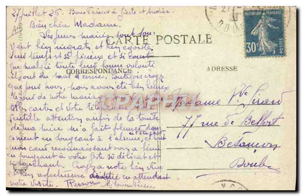 Audincourt (Doubs) — Fabrik der Automobile Peugeot - Rückseite