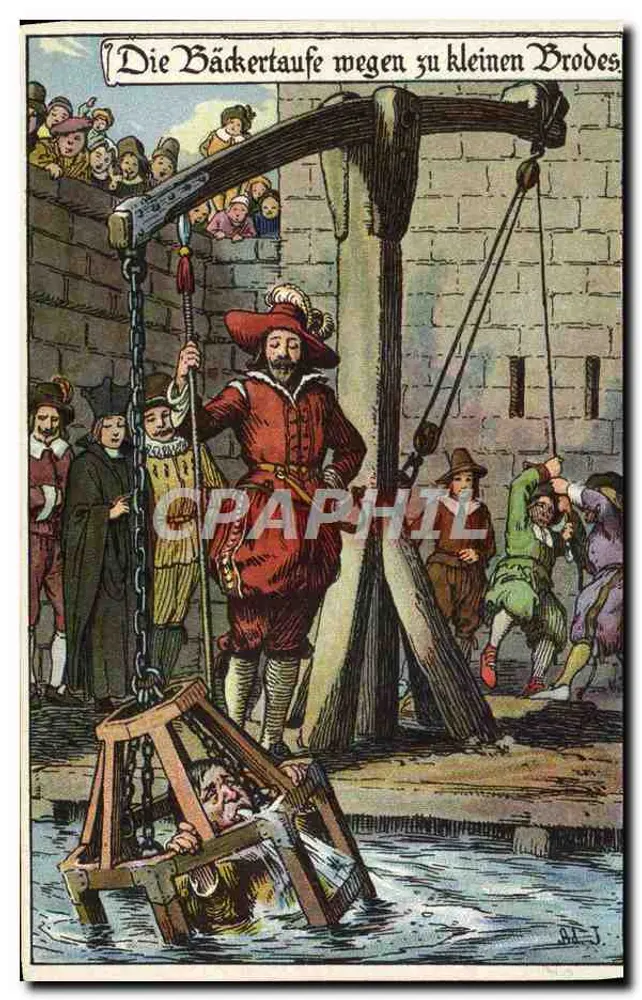 A bênção do padeiro — caricatura histórica — Lith & Druck von E. Hrader, Nuremberg - Frente