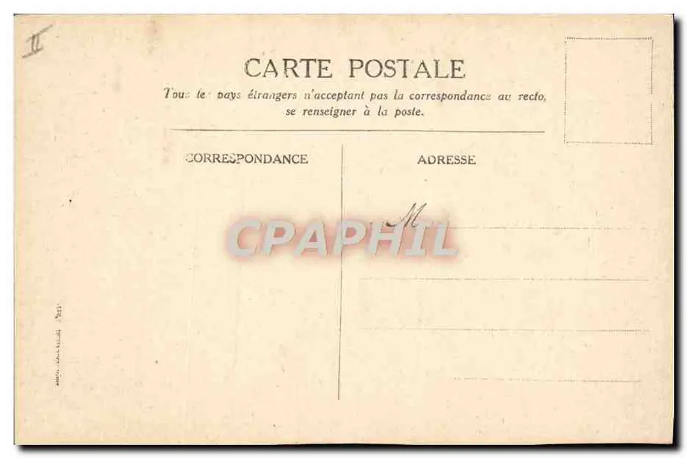 Japanisches Landschaftsbild — Nach einer Aquatinte von M. G. Carré — Messageries Maritimes - Rückseite