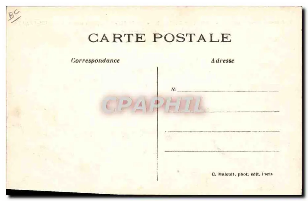 Militärische Luftschiffahrt — Das Luftschiff « PATRIE » startet zu seiner Patrouille PARIS-VERDUN — C. M. - Rückseite