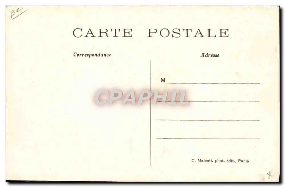Militäraerostation — Der Luftschiff « PATRIE » startet zu seiner Expedition PARIS-VERDUN — C. M. - Rückseite