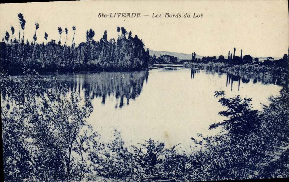 Ste-Livrade — As margens do Lot — Editor: V. Léger - Frente