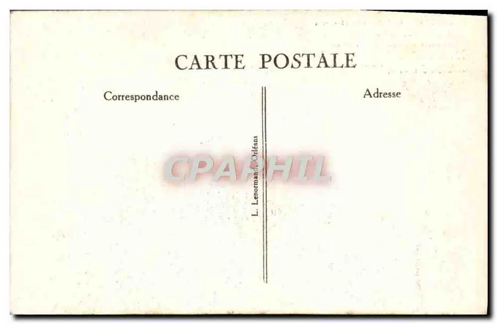 Orléans - A Catedral de Santa Cruz (Fachada Norte) — editor L. Lenormand, n°14 - Verso