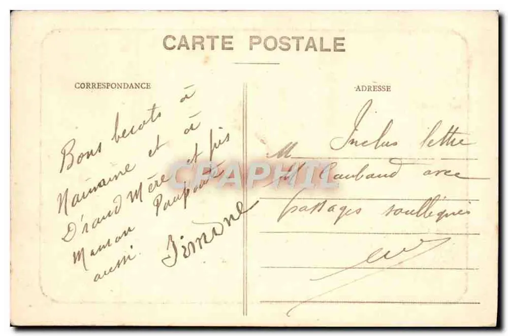 Angers - Ruínas Coussevain — Edição Artística L. V. fot. n° 8008 - Verso