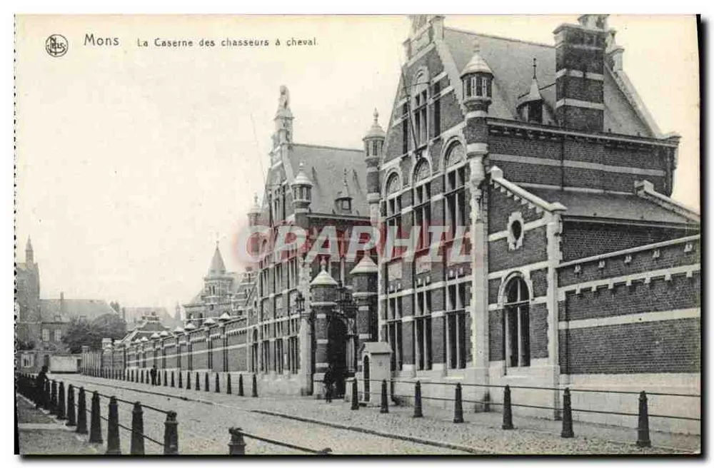Mons — La Caserne des chasseurs à cheval — Éditeur Neus, série non visible - Vorderseite