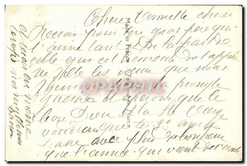 Bukiet myśliw i pasków - Foyeux Anniversaire - ABC 1882 - Rewers