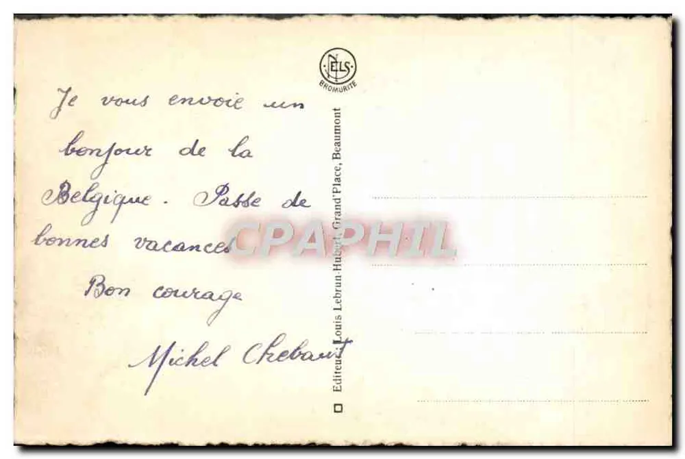 Beaumont — La Tour Salamandre und der alte Mühle — N.ELS - Rückseite