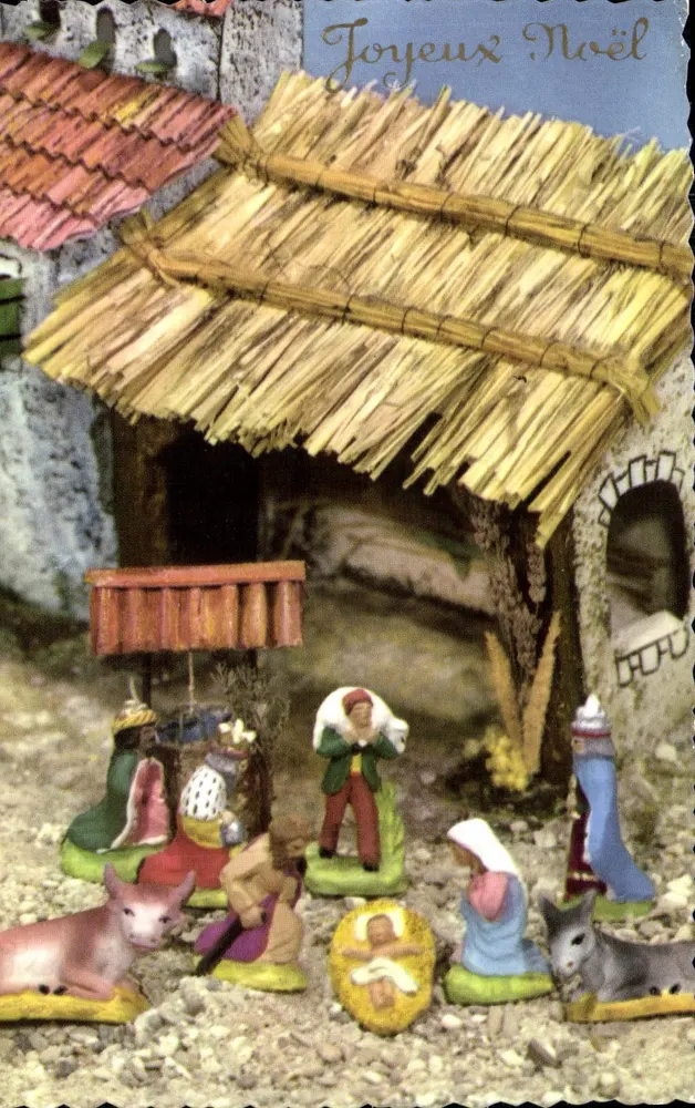 Natal — cena da Natividade — editor não visível - Frente