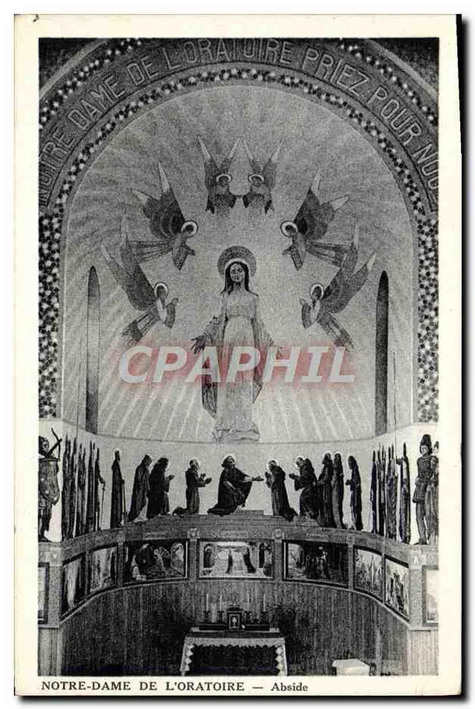 Nossa Senhora do Oratório — Abside — Editor M. Belloche, Domfront - Frente