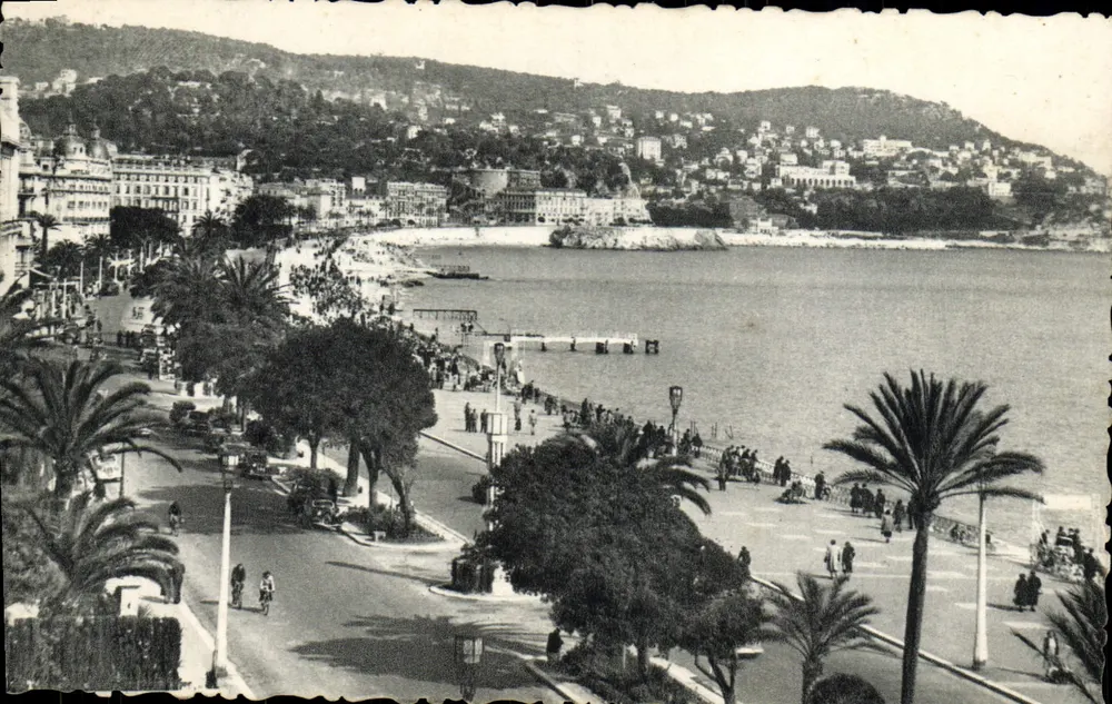 Nice - Der Mont Boron und die Promenade des Anglais — Panoramablick — Verlag GLF - Vorderseite
