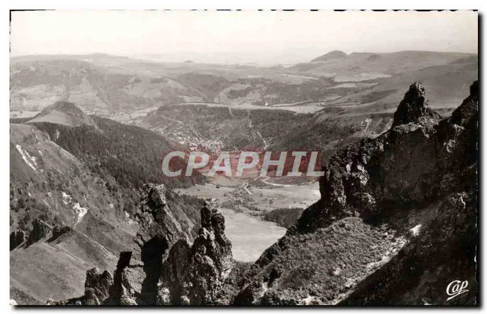Aussicht vom Sancy in Richtung Mont-Dore — Auvergne — C.A.P. Paris - Vorderseite