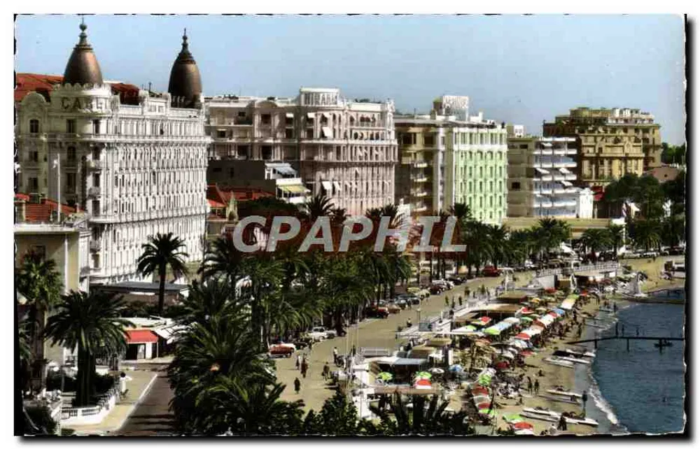 Cannes — Die Strandpromenade, die Croisette und die Paläste — Taliions S.E.P.T. NICE - Vorderseite