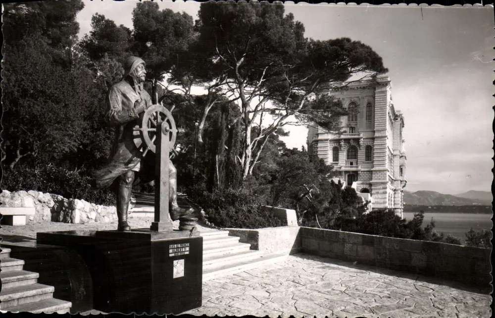 Monaco - Denkmal Albert I. und das Ozeanographische Museum — G. DETAILLE, Monte-Carlo - Vorderseite