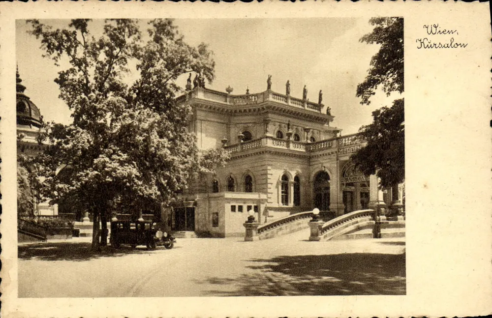 Wiener Kürsalo — Prefeitura e Jardim — editor desconhecido, n° de série 623 - Frente