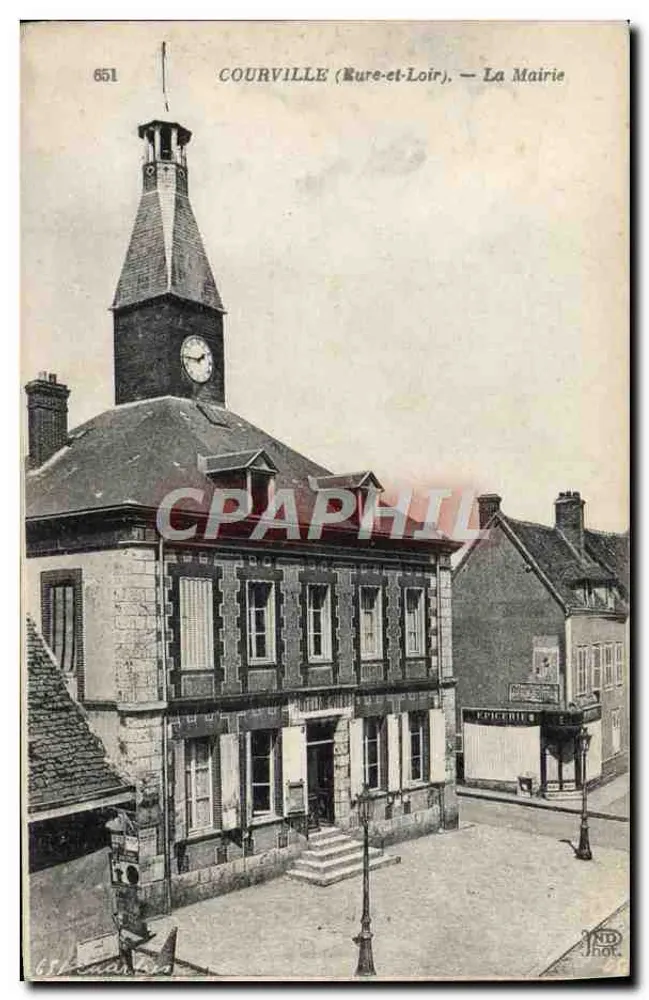 Courville (Loire-et-Loir) — A Prefeitura — Imp. Créteuil - Frente