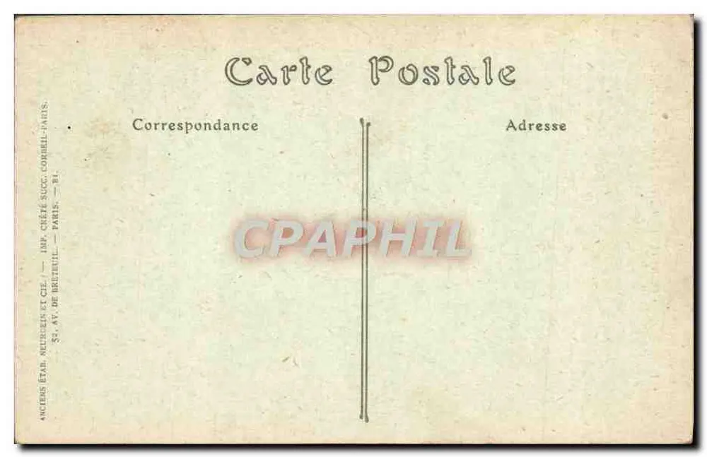 Courville (Loire-et-Loir) — A Prefeitura — Imp. Créteuil - Verso