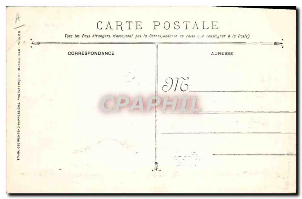 Catástrofe do encouraçado LIBERTE — 25 de Setembro de 1911 — Chantiers de la Seyne - Verso