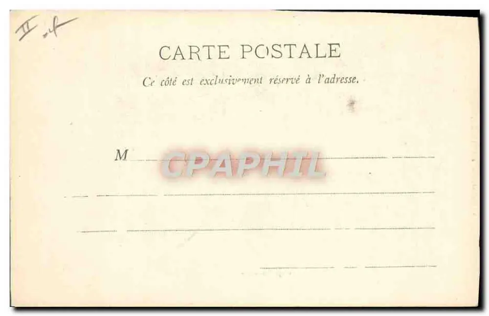 Lavage du pont — scène de nettoyage à bord d'un navire — A. Bougault, phot.édit. Toulon-sur-Mer - Verso