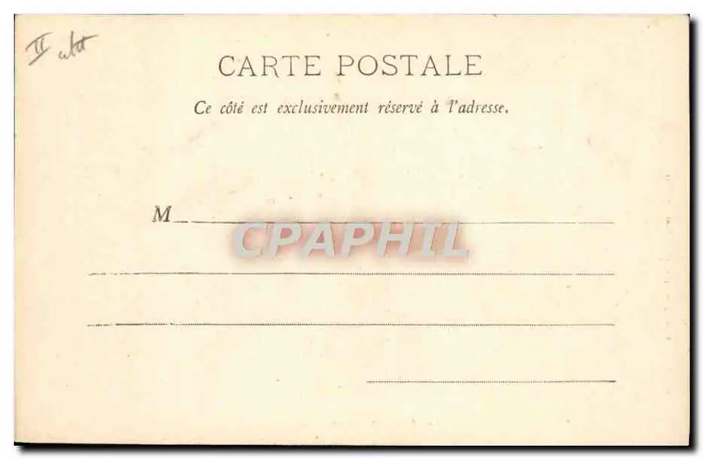 Série aux Balais — scène de travail à bord d'un navire — éditeur A. Bougault, Toulon-sur-Mer - Verso
