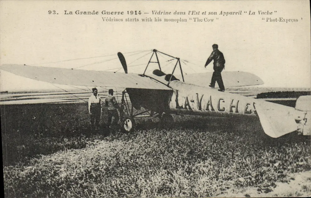 Védrine im Osten und sein Flugzeug "La Vache" — Phot-Express, n°93 - Vorderseite