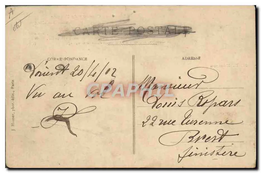 Einmannigelter Blériot, geflogen von Louis Kuhling — Die Vögel Frankreichs — Verlag J. H. - Rückseite