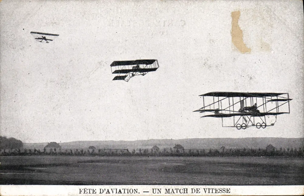 Luftschau — Ein Geschwindigkeitsrennen — Verlag unbekannt - Vorderseite