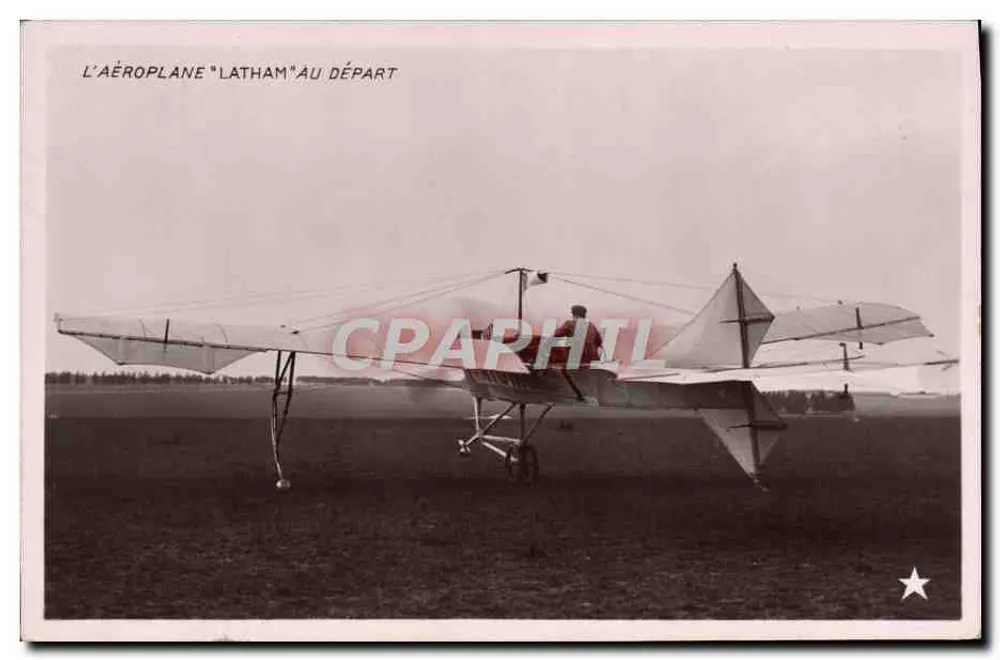 Das Flugzeug "Latham" beim Start — Paris, Verlag Étoile, Nr. 2, Rue d'Amsterdam 59 - Vorderseite