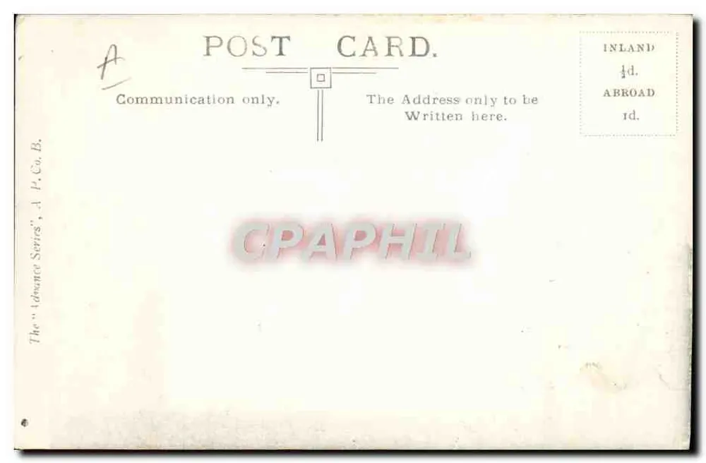 Rougier voando em Blackpool — A.P. Co. B. 'Série Advance' n°6 - Verso