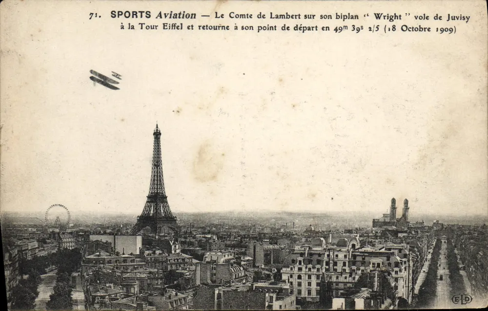 Paris — Flugzeugflug in der Nähe der Eiffelturm — ELD-Ausgabe, n°71 - Vorderseite