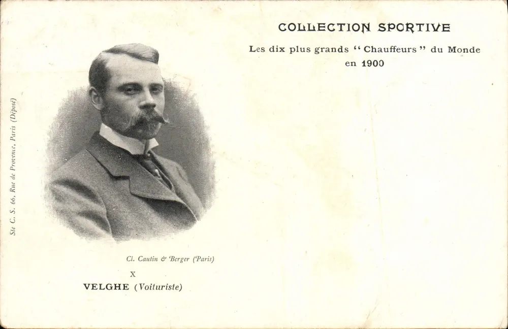 Velghe — Automobilfahrer — Sportkollektion, Cl. Cautin & Berger (Paris), n° X - Vorderseite
