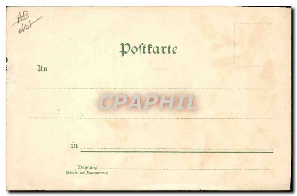 Salut de Leipzig — homme tenant un verre et un livre, entouré d'écussons régionaux — éditeur Bruno Burger & Comp., Leipzig, n°367 - Verso