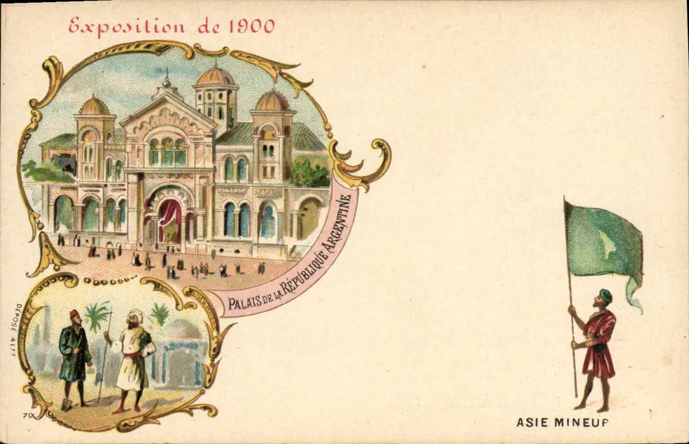 Weltausstellung 1900 — Palast der Argentinischen Republik — ASIE MINEUP - Vorderseite
