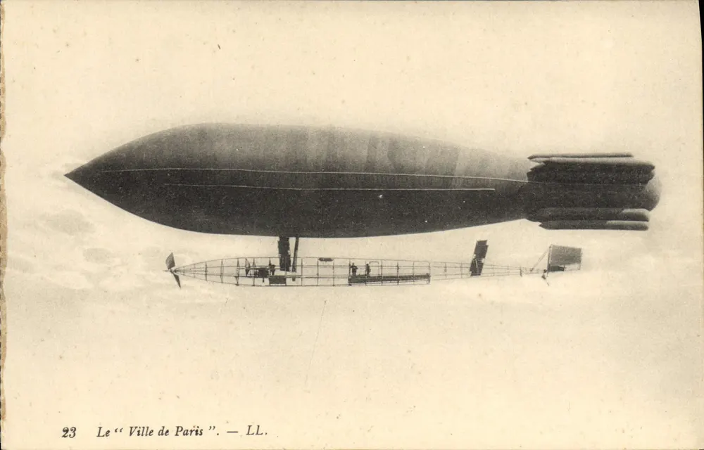 O "Ville de Paris" — Zeppelin — LL. n°23 - Frente