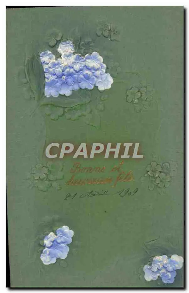 Flores de lavanda — 21 de Abril de 1909 - Frente