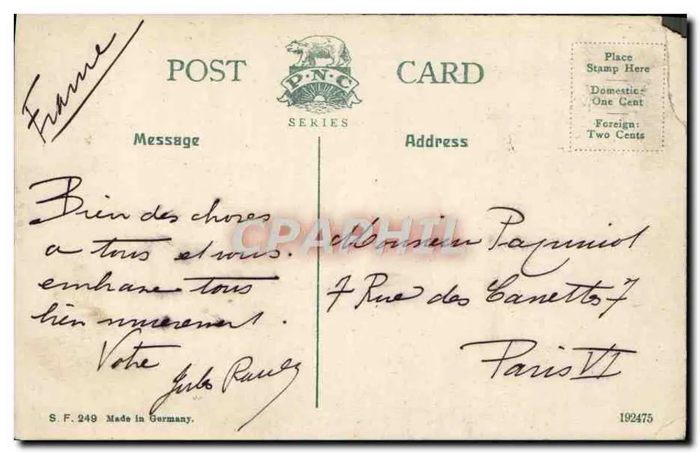 San Francisco, Cal., The Monadnock Building — éditeur S.F. 249, Made in Germany - Verso