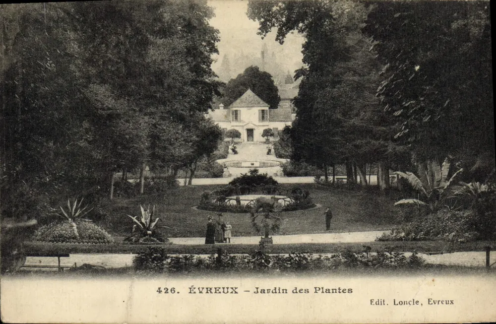Évreux — Giardino delle Piante — Edit. Loncle, Évreux - Recto