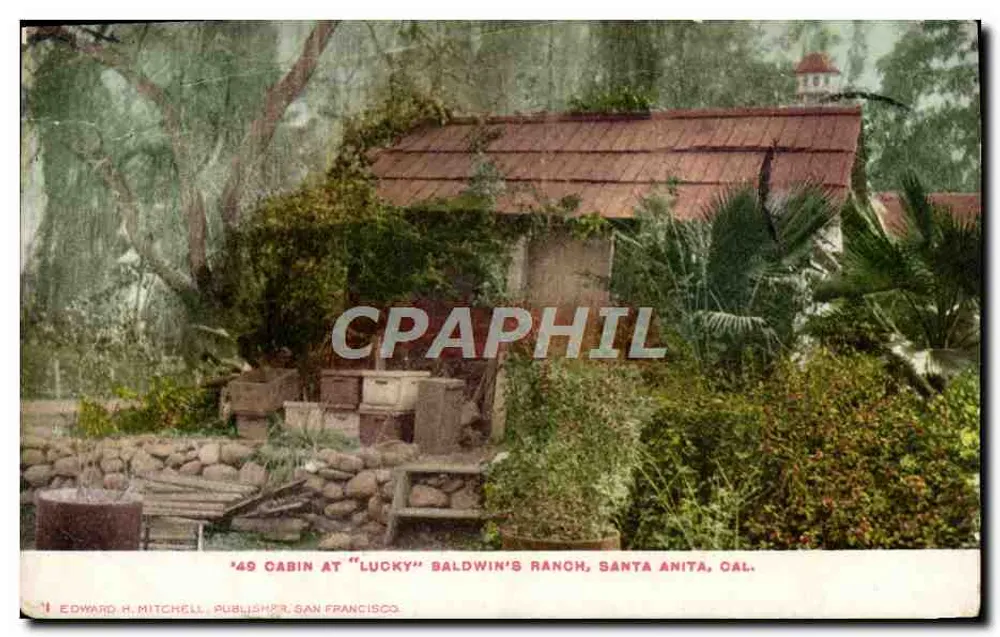 Hütte auf 'Lucky' Baldwin's Ranch — Santa Anita, Kalifornien — Edward H. Mitchell, San Francisco - Vorderseite