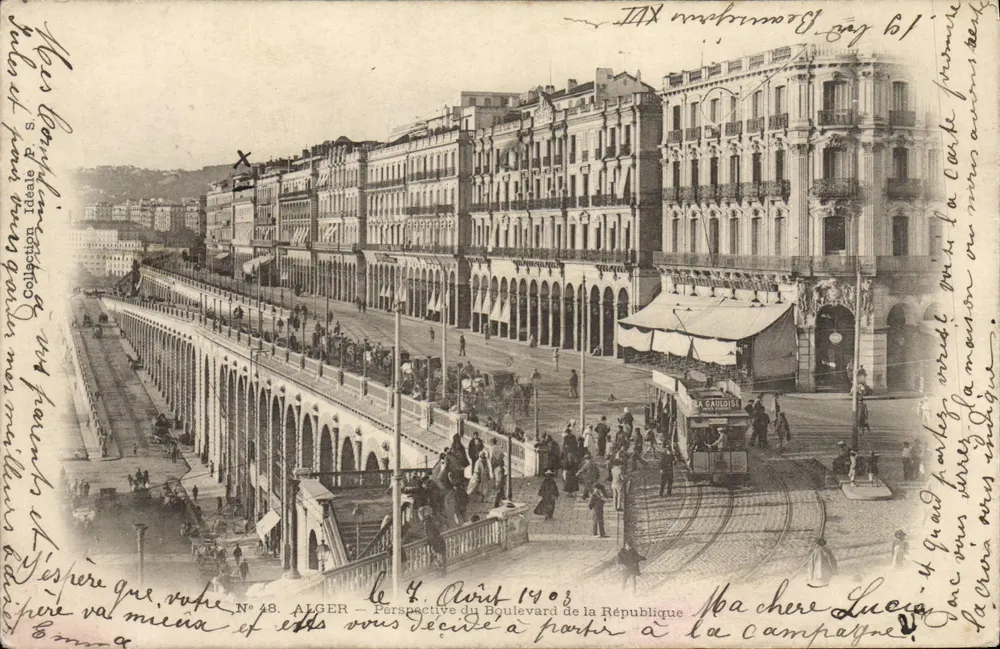Argel — Perspectiva do Boulevard da República — N° 48 — Editor desconhecido - Frente