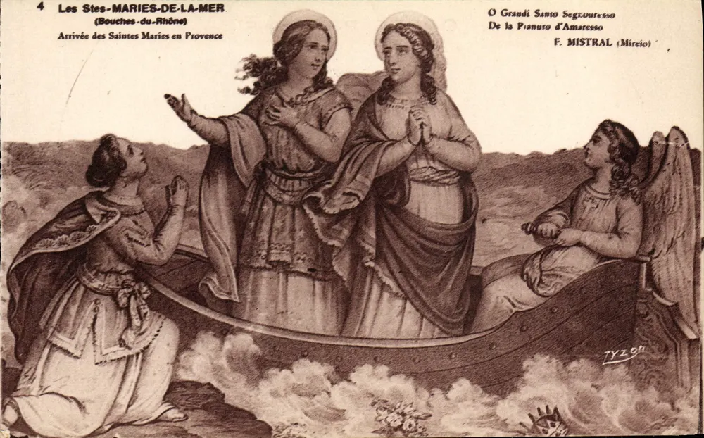 Les Saintes-Maries-de-la-Mer — Ankunft der Saintes-Maries in der Provence — F. MISTRAL (Mireio) — TYZON - Vorderseite