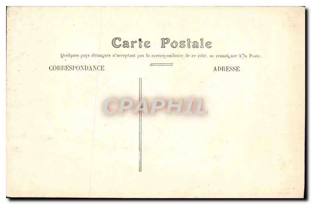 Fontainebleau — Pavilhão de Sully — G.B.N.G. n°8 - Verso