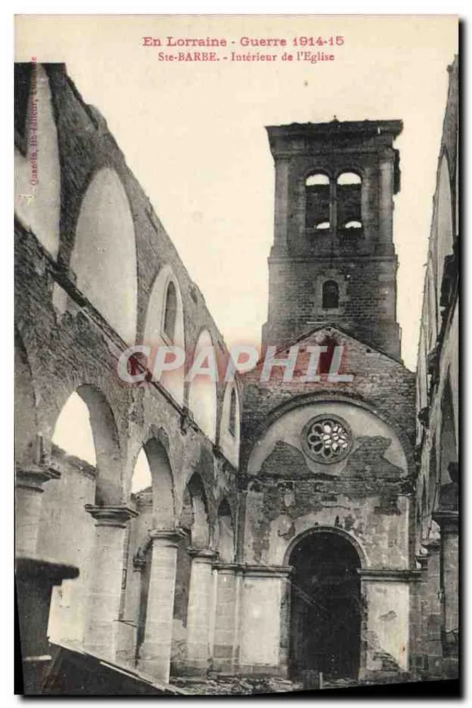 सेंट-बार्ब - चर्च के अंदर — लोरेन में - युद्ध 1914-15 — क्वासेलिन, डिटेल्लेयर, श्रृंखला 100 - आगे