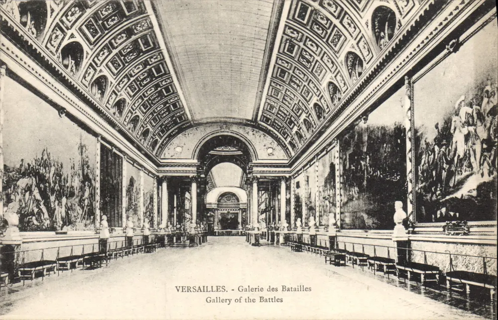 Versailles - Galeria das Batalhas — Edição Cassé, 9, rue Colbert, Versailles - Frente