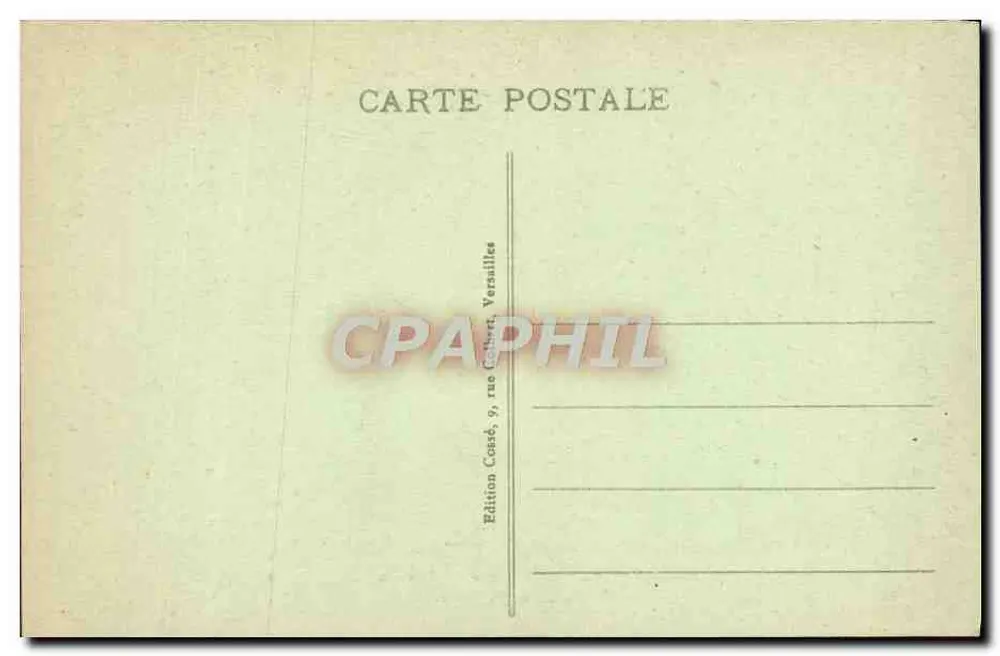 Versailles - Galeria das Batalhas — Edição Cassé, 9, rue Colbert, Versailles - Verso